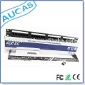 AUCAS alta calidad 1U cat5e 8/12/16/24/48 puertos UTP patch panel